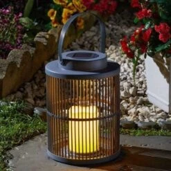 Smart Solar Urbane Lantern - Slate