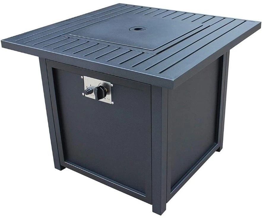 Woodlodge Penryn Black Gas Fire Pit Table