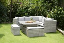 Aruba Casual Corner Dining Bench Set