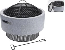 Koopman Turin Fire Bowl MgO With BBQ Rack