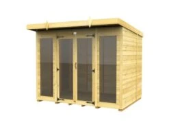 DIY Sheds Pent Summer House - Full Height Window